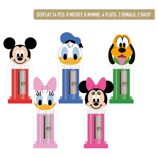 Disney assorted pencil sharpener with container