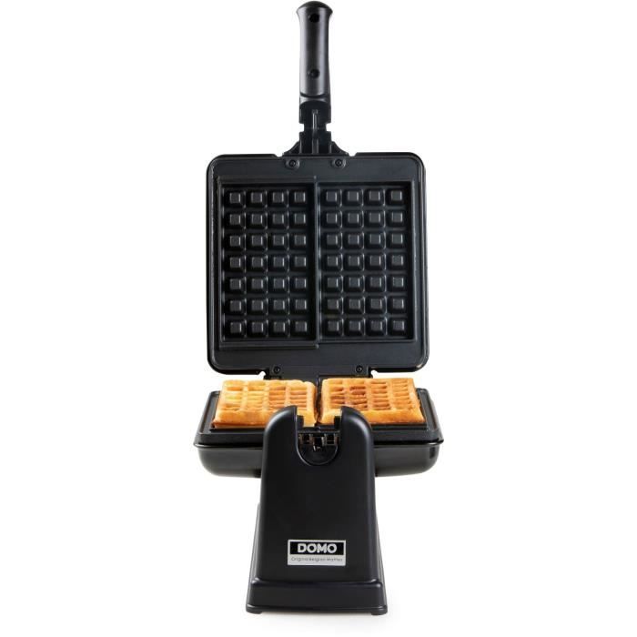 Domo rotary waffle iron - DO9224W - Rotary at 180 ° - Anti -adhesive revealing - Cool -Touch handle - 2 people