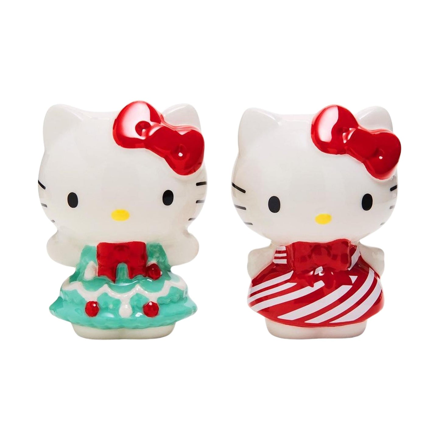 Sanrio Hello Kitty Holiday Dresses Ceramic Salt and Pepper Shaker Set