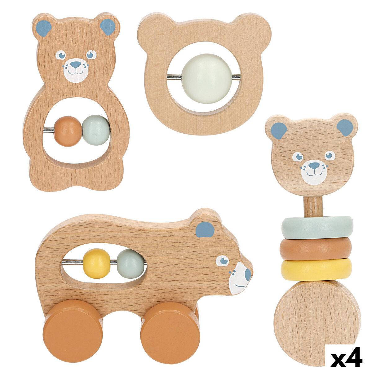 Rattles and plush hoops