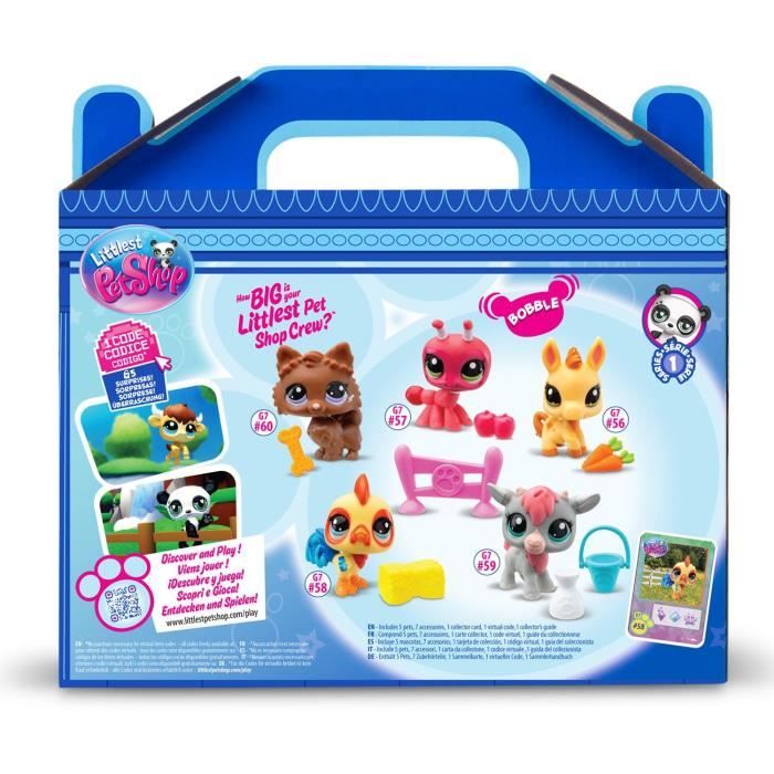 BANDAI - Littlest Pet Shop - Collector Set Farm Theme - 5 animals and accessories - BF00510
