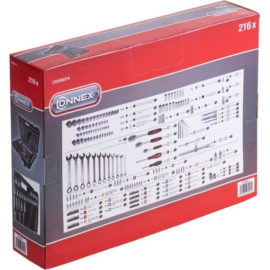 CONNEX socket set - 216 pieces - 2 year warranty