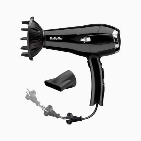 Babyliss D374DE Cordkeeper 2000 Hair Dryer with Ionic Technology and Retractable Cord