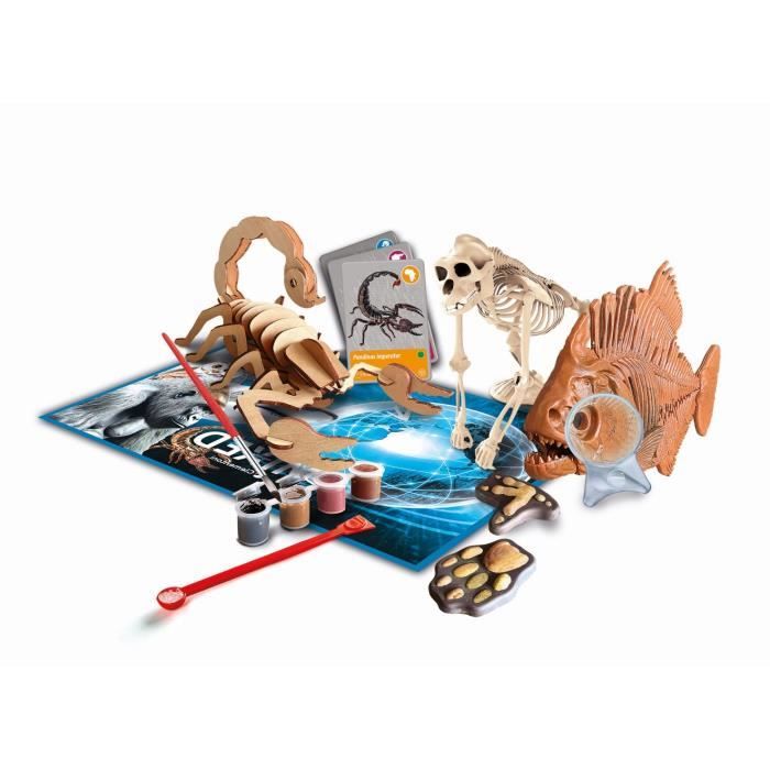 CLEMENTONI - Animals Planet Reality - Scientific box - Scientific experiments and virtual activities - Molds, paints,