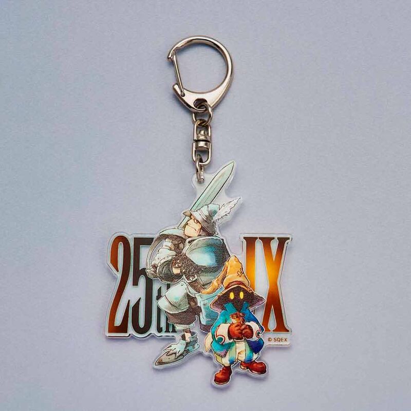 Final Fantasy IX Vivi Ornitier & Adelbert Steiner keychain 7cm
