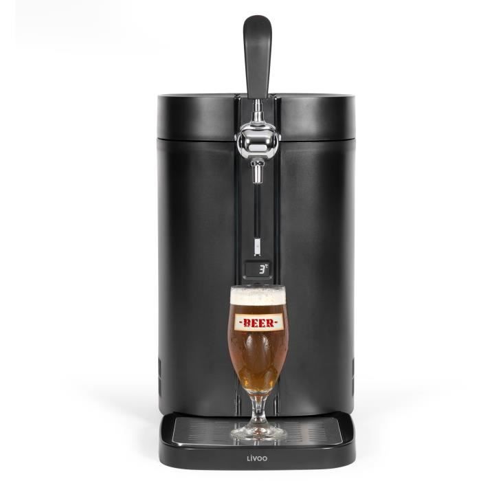 Beer tap - LIVOO - DOM511 - 60W - For 5L self-pressurized barrels - 30-day storage - 3 to 12°C - Removable drip tray