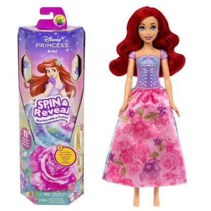 Spin & Reveal Ariel Mattel Disney Princess Doll with 11 Surprises HTV88