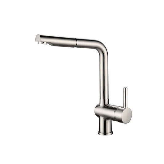 Rousseau Matstouko kitchen mixer - with shower - stainless steel gray