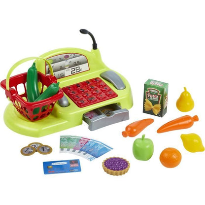 Ecoiffier supermarket cart with cash register