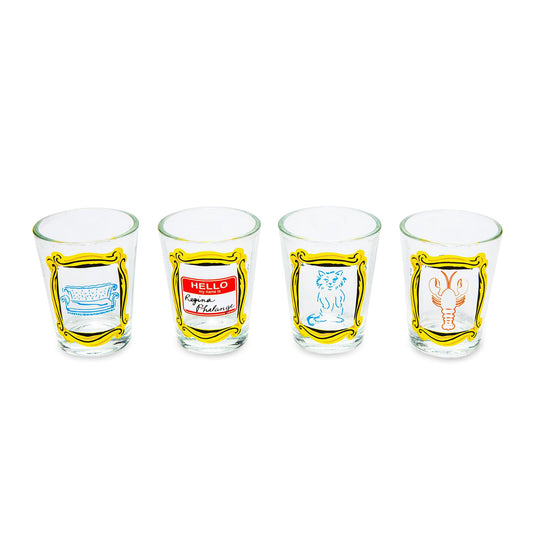 Friends Framed Icons 1.5-Ounce Mini Shot Glasses | Set of 4