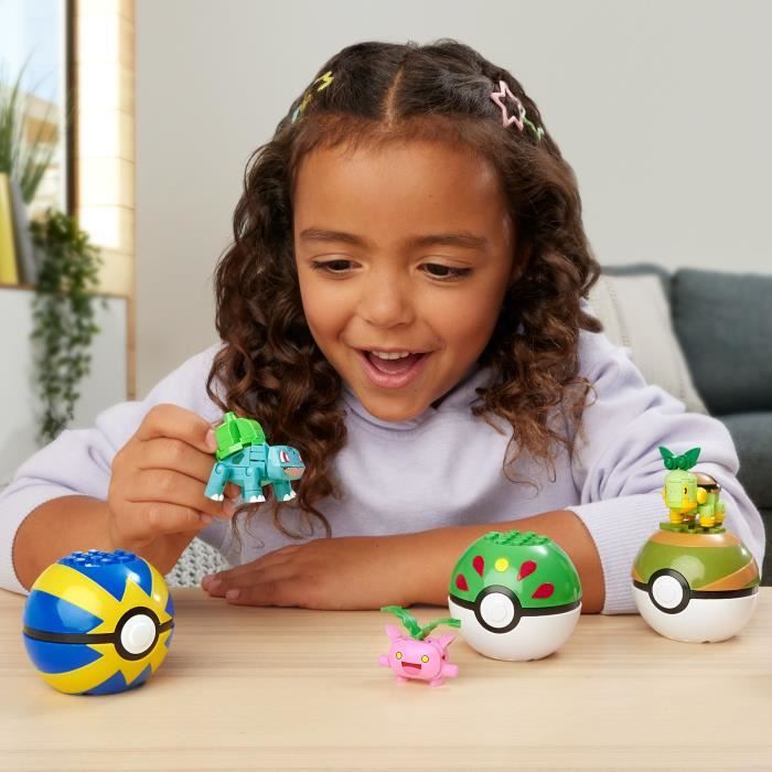 MEGA Pokémon - Grass-type Pokémon Trainer - Building Set HWR77