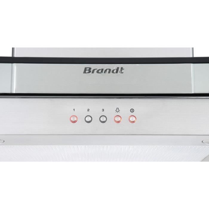 BRANDT DECOR HOOD - BHB1644IX - 60CM
