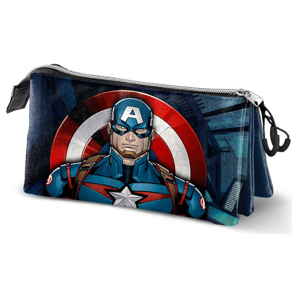 Marvel Captain America triple pencil case
