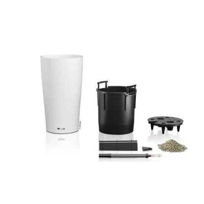 Jardiniere - Cilindro color 23 - Complete kit - White - 6 L - LECHUZA