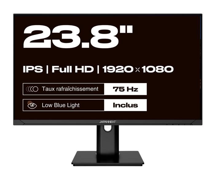 PC screen - JAPANNEXT - 23.8 FHD - IPS - 60Hz - Ergonomic stand