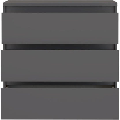 Chest of drawers - CHELSEA - 3 drawers - Anthracite - 77.2 x 42.2 x 79.9 cm