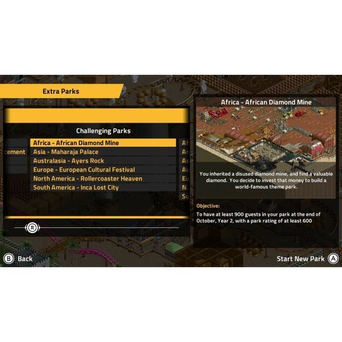 RollerCoaster Tycoon Classic - Nintendo Switch game