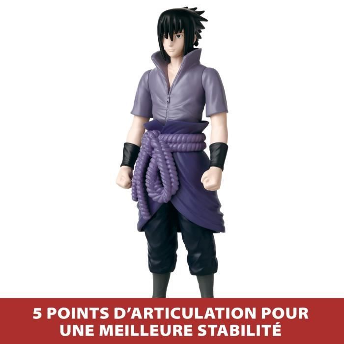 Large articulated figure - BANDAI - Anime Heroes - Naruto Shippuden - Anime Heroes Mega Figure 30 cm - Sasuke Uchiha