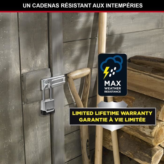 Combination padlock - 56mm - zinc