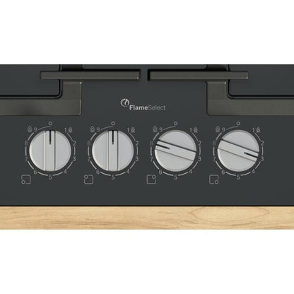 Gas hob - BOSCH Series 6 - 4 burners - 52 x 59 x 4.5 cm - PPP6A6I40 - Black