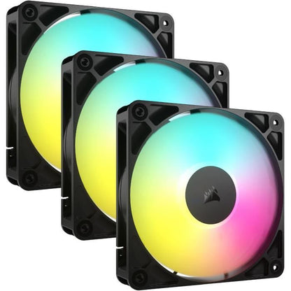 Pack of 3 120mm ARGB fans - CORSAIR - RS120 - Exceptional cooling and dynamic lighting effects