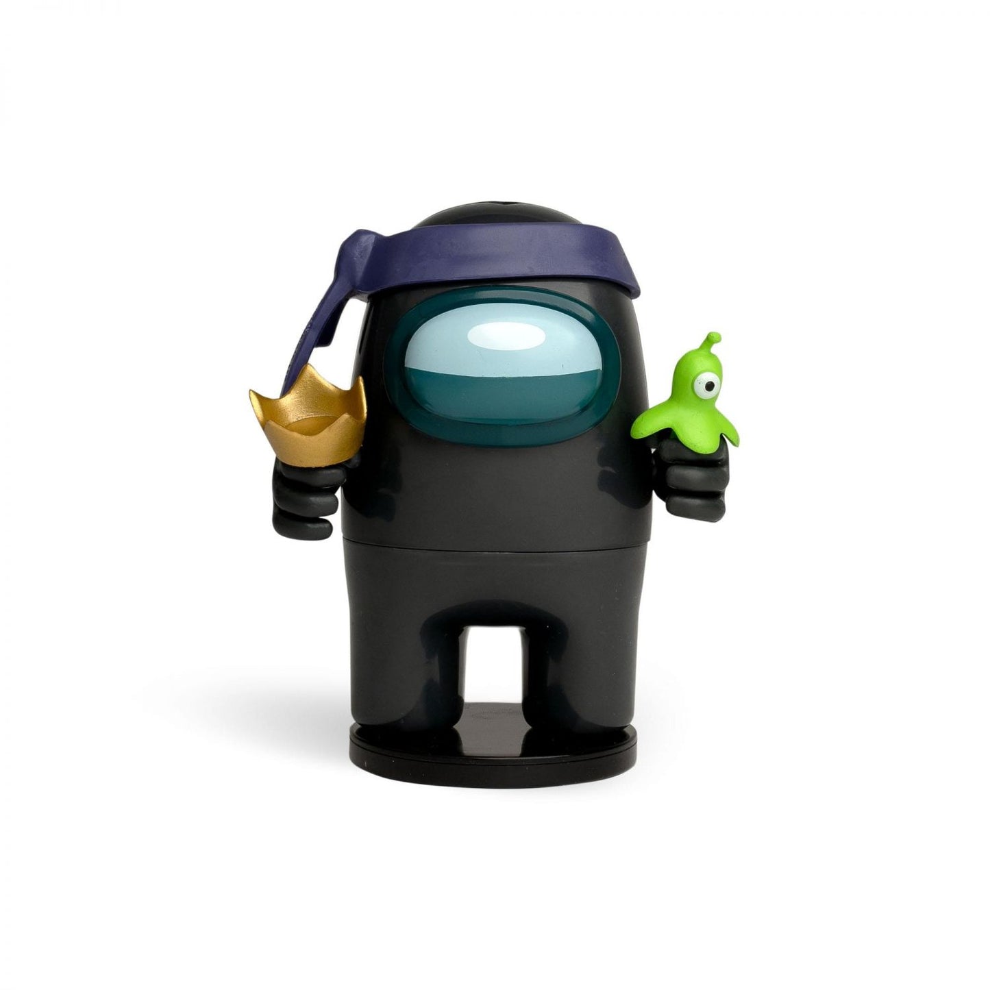 Among Us 4.5 Inch Figure with Stamper | Black Crewmate