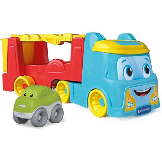 Clementoni Game - The Tumbling Car Truck - Recycled Plastic - Cars Included - From 18 Months - Made in Italy