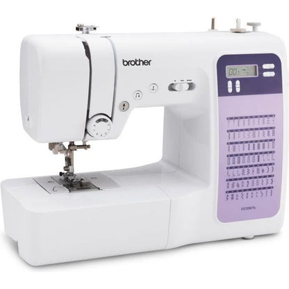 BROTHER FS70WTx Electronic sewing machine - 70 stitches - Needle threader - LCD display - Selection keys - Free arm