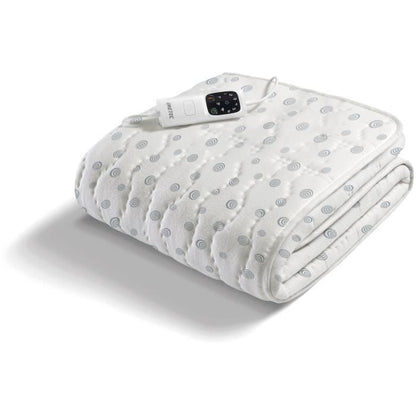 Heated Mattress Topper - Imetec - 1 Place Adapto, 150x80cm - 6 Temperatures - 100% Cotton Rapid Heating - Constant Temperature