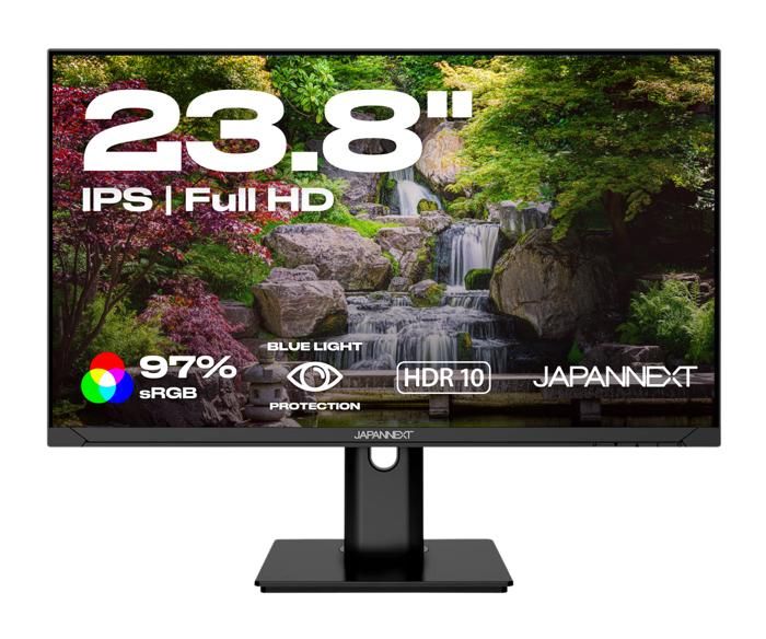 PC screen - JAPANNEXT - 23.8 FHD - IPS - 60Hz - Ergonomic stand