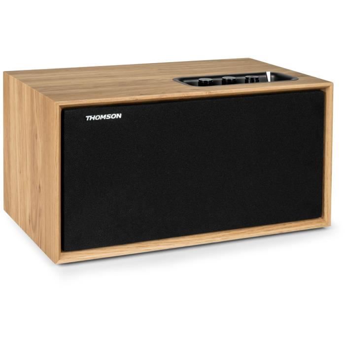 Wooden residential speaker - THOMSON - WS502 - Bluetooth 5.0, 100W, RCA, USB, AUX-IN