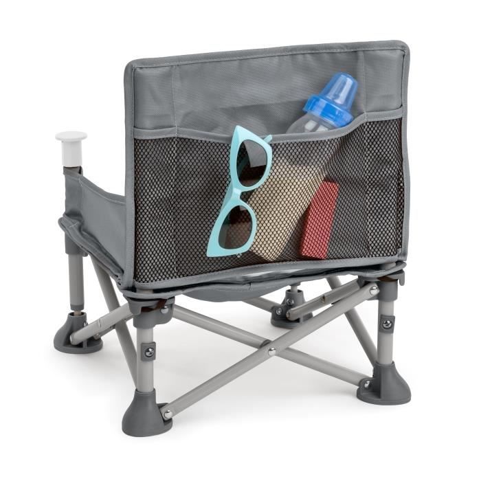 BRIGHT STARTS Compact Folding Booster Seat - Pop 'N Sit, Removable Tray, Ultra Compact, Carry Bag Included