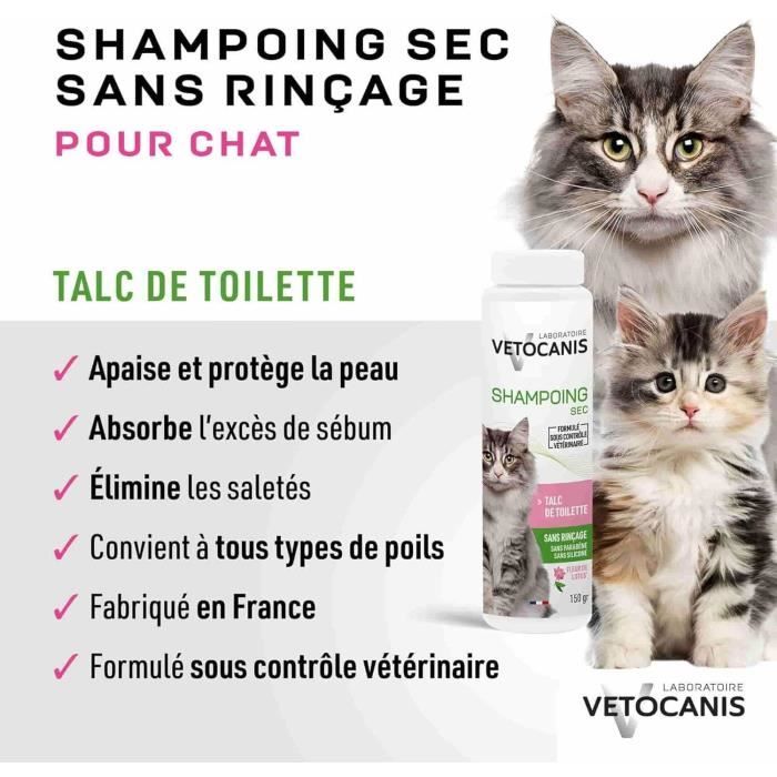 Dry shampoo - VETOCANIS - 150gr for Cats