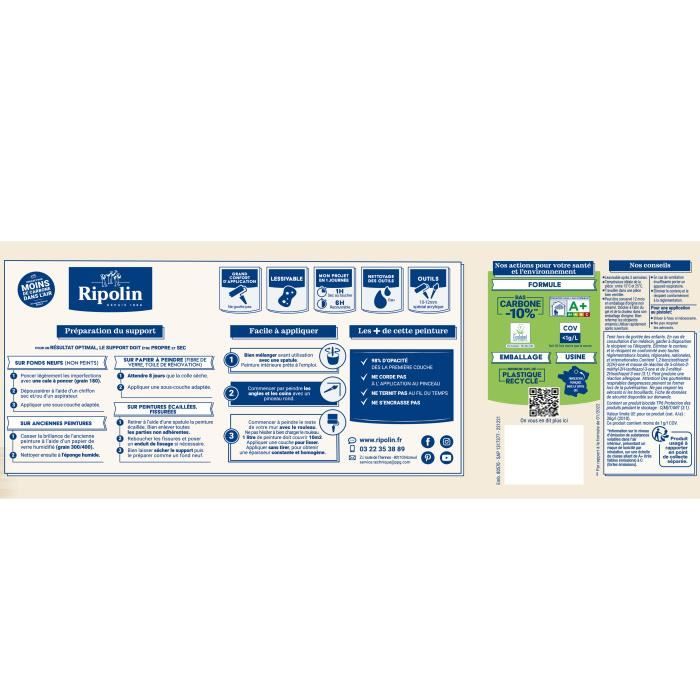 Multi-support decorative spirit beige agate satin - RIPOLIN - 2.5 L