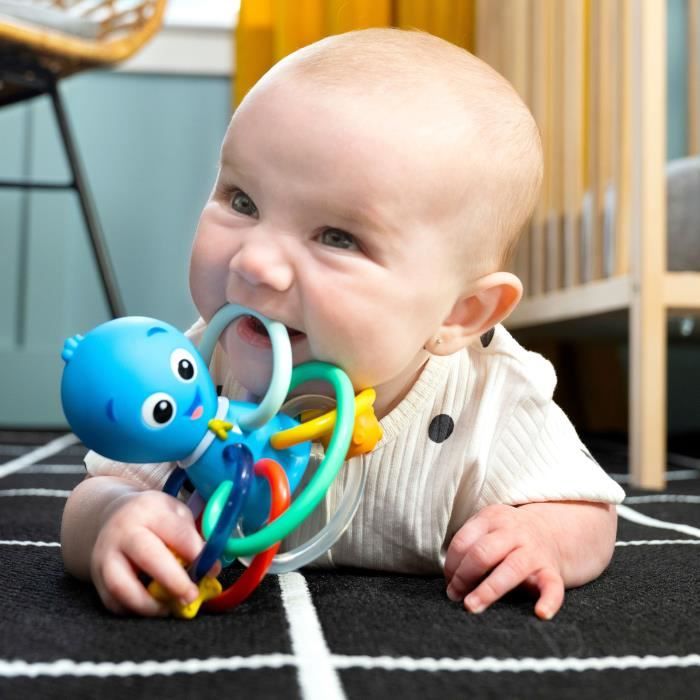 BABY EINSTEIN Ocean Explorers Opus' Shake & Soothe Teethers, toy and rattle, from birth