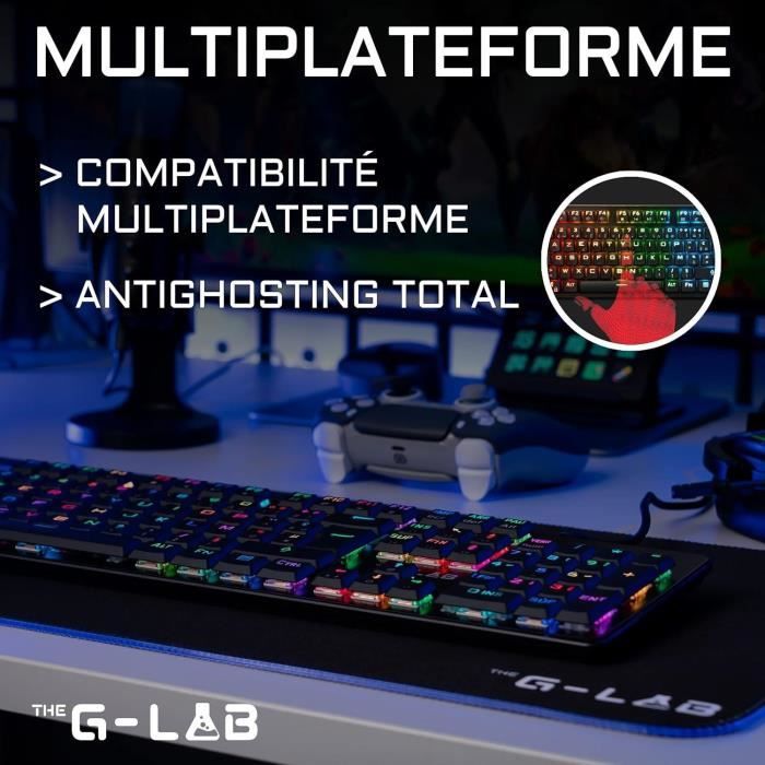 Wiring gaming keyboard the g -lab low profile switch - red