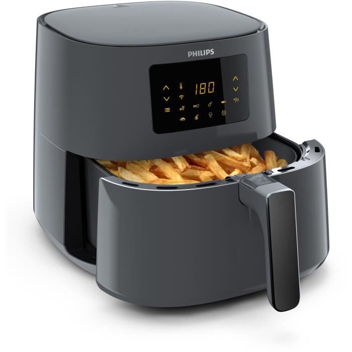 PHILIPS - Deep Fryer 1.2 kg - 2000W - Essential Connected Airfryer XL - dark slate - HD9280.60