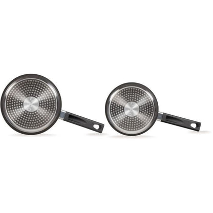Set of 2 saucepans - LIVOO - MEP154N - Non-stick without PFOA or PFOS - Silicone handle - All hobs including induction