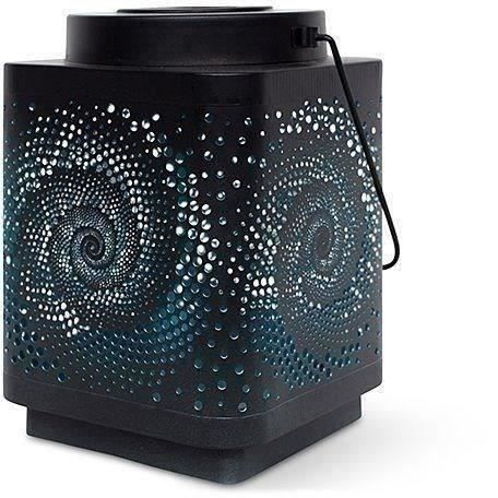 Solar lantern - GARDEN ID Attract - Blue 16 x 16 h23 cm - 6 to 8 hours autonomy - Mobile - On/off button.