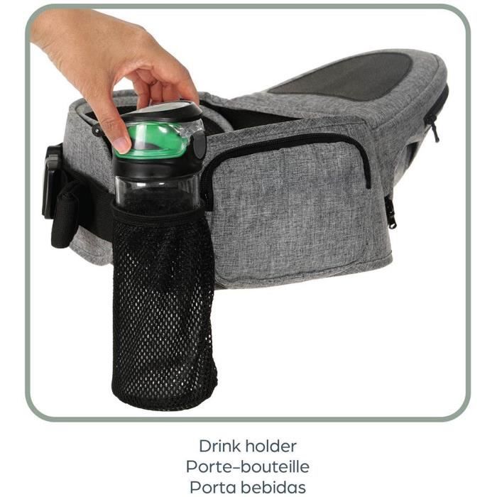 Baby Carrier - Hip Seat - DREAMBABY - Up & Go - Grey