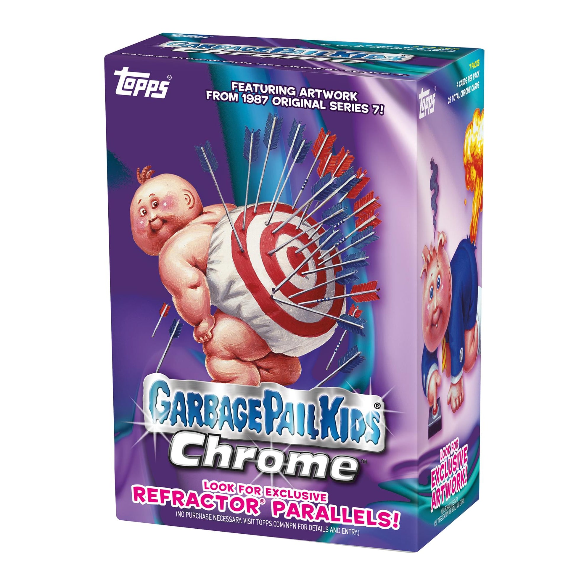 Garbage Pail Kids 2024 Topps Chrome Box | 7 Packs
