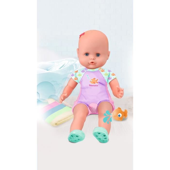 Baby doll and her fish - GPTOYS - NENUCO - My first bath - NFN88 - 35 cm - From 10 months