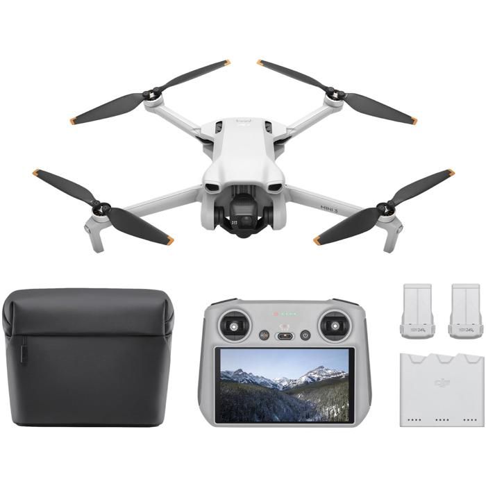 Drone - DJI - Mini 3 Fly More Combo - With smart controller radio control - Grey