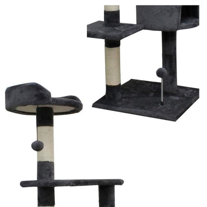 Jasper cat tree - 40 x 40 x 114 cm - gray