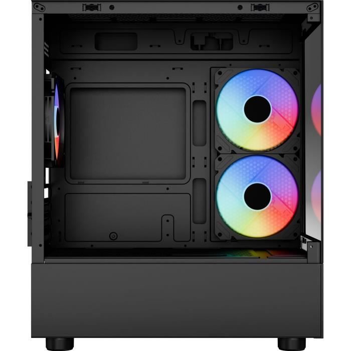 PC Case - AEROCOOL - Viewport Mini-G V1 - Mini Tower - M-ATX - Tempered Glass - F-RGB - Black