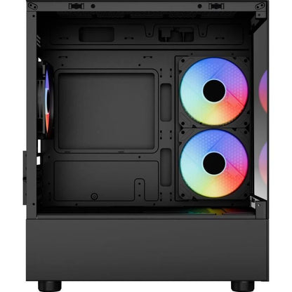 PC Case - AEROCOOL - Viewport Mini-G V1 - Mini Tower - M-ATX - Tempered Glass - F-RGB - Black