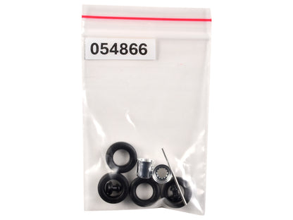 Rear Hypoid Wheelset Chrome 1/87 (HO) Plastic Model by Promotex