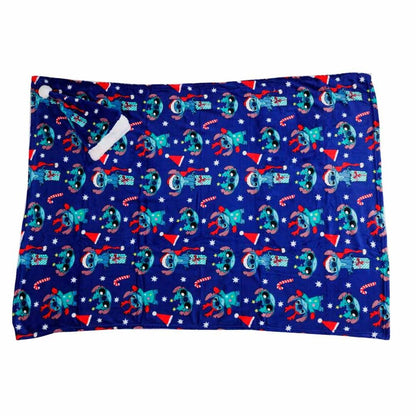Disney Stitch Coral blanket + hat set