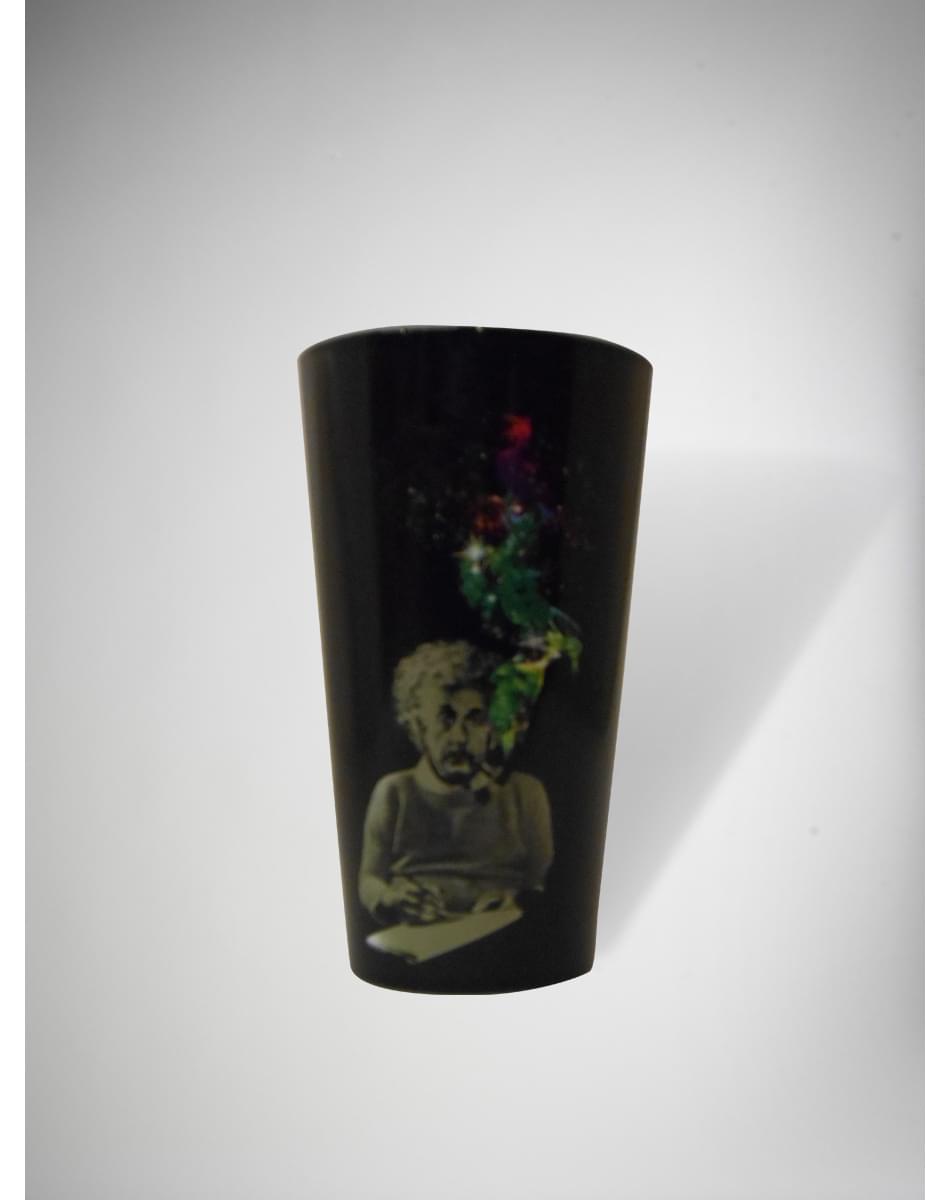 Einstein Smoke Pint Glass