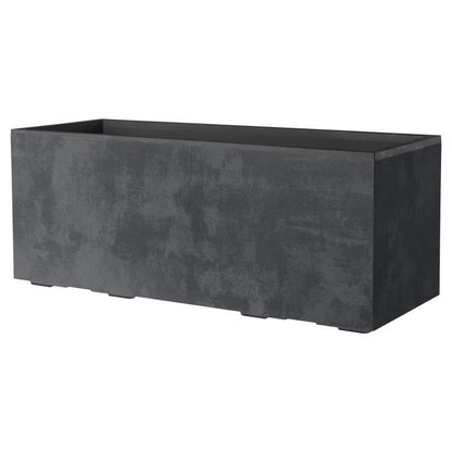 Muret Planter - DEROMA - Millennium R - Anthracite - With water reserve - Casters - 99 cm